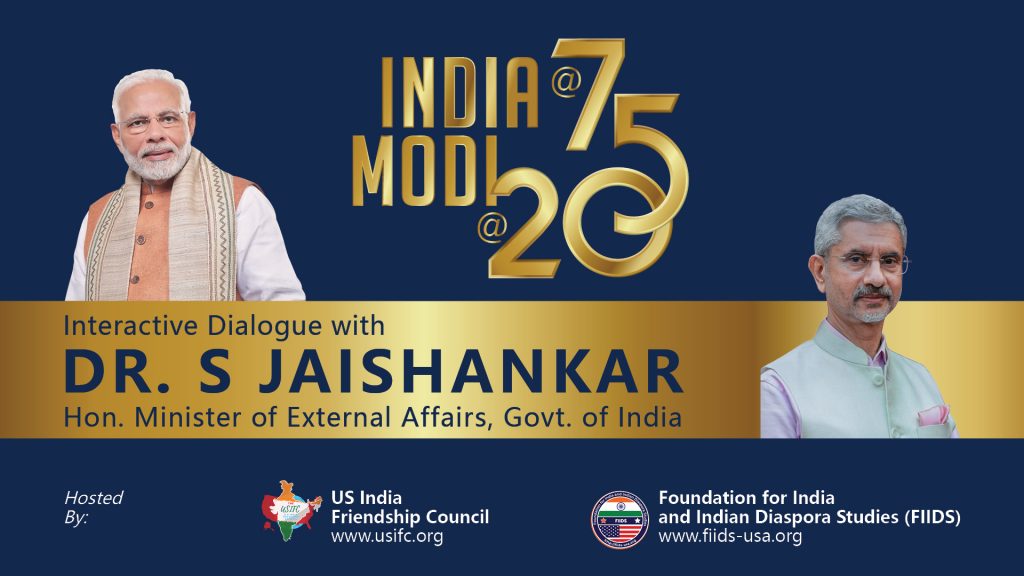 India at 75 – Azadi Ka Amrit Mahotsav – India’s External Affairs Minister